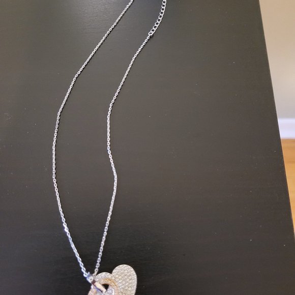 Swarovski Double heart necklace - Picture 2 of 2